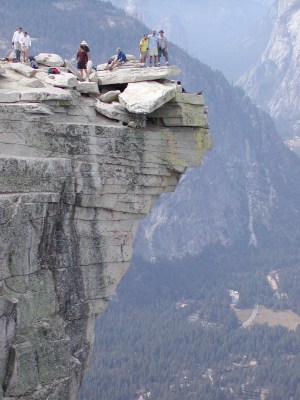 Half-Dome 62 - Diving Board - Ona, Jeff, Dave, Hanging Out