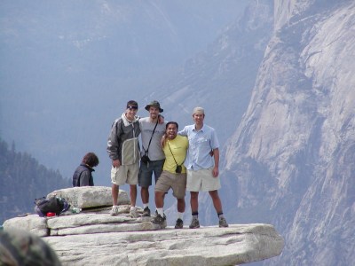Half-Dome 65 - Diving Board - Gunner, Dave, Ona, Jeff