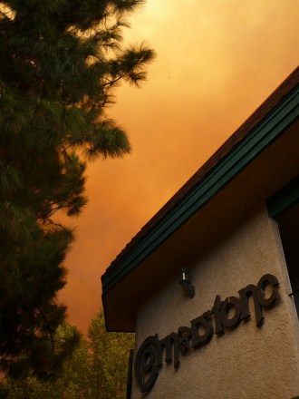 Smoke and Sky over Cornerstone