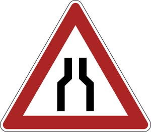 Bottleneck Traffic Sign